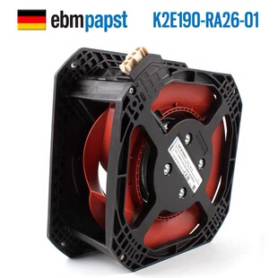 230V ebmpapst德国K2E190 RA26 变频器机柜涡轮离心风机 0.23A