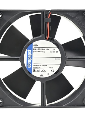 ebm德国 MULTIFAN 4394 4374S 24v 6W赛默飞质普仪医疗柜散热风扇