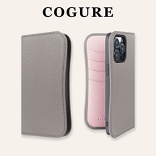 COGURE适用苹果16/15Promax手机壳翻盖皮套iPhone14/13/12新款真皮高端全包防摔高级感轻奢男款女款插卡包