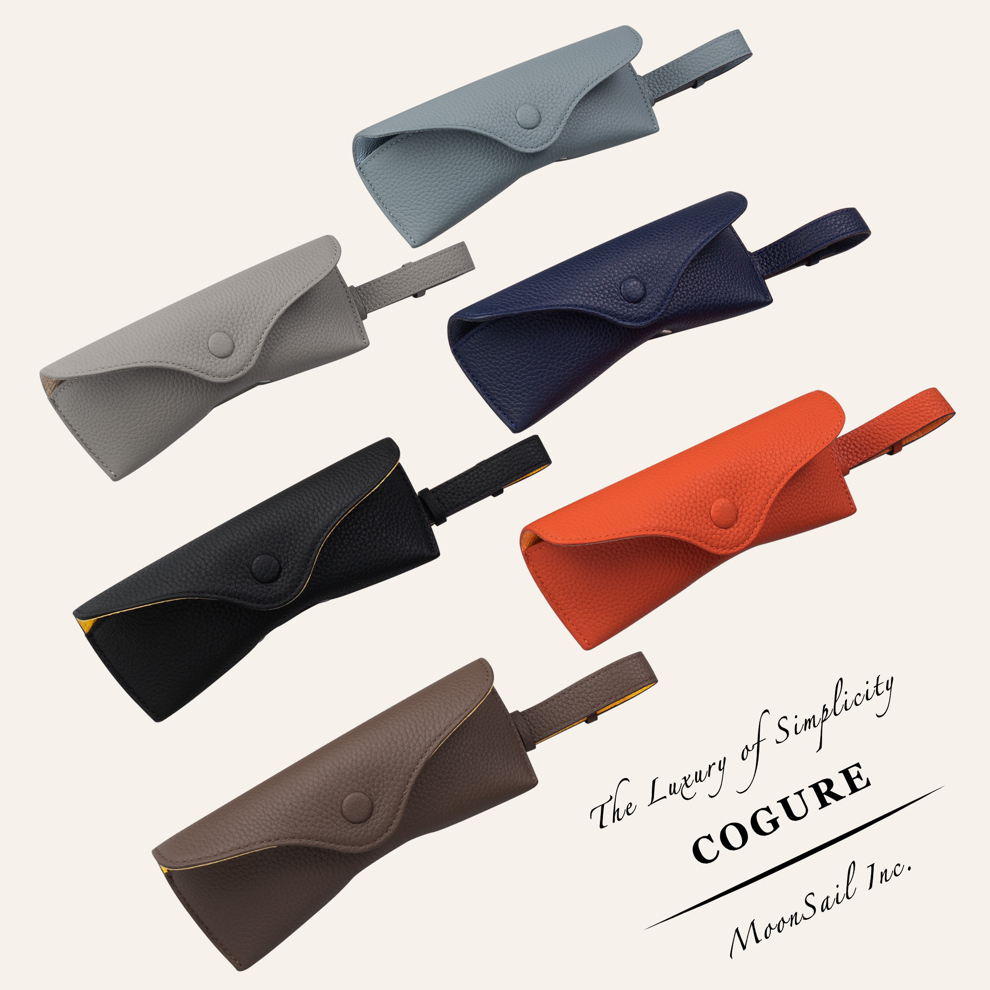 COGURE真皮商务眼镜盒