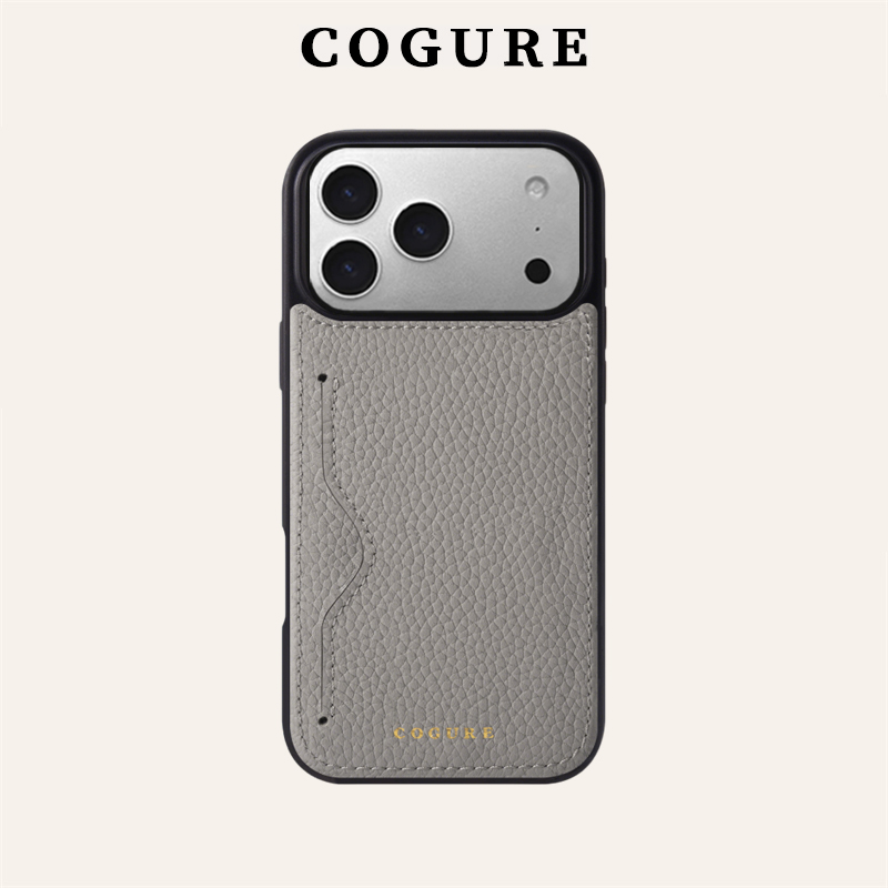 适用于苹果17手机壳新款插卡真皮