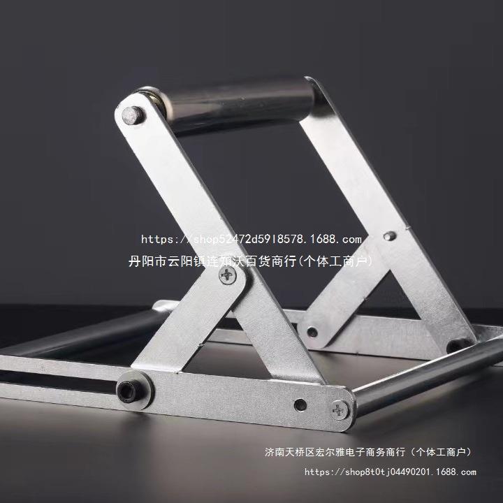 可调尺寸201不锈钢架切割机托料架长料支撑架升降可调款滚轮支架