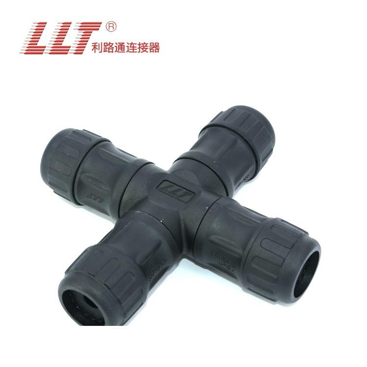 厂家直销5芯L25十字四通螺丝锁线防水接线盒 5*14AWG防水转接头