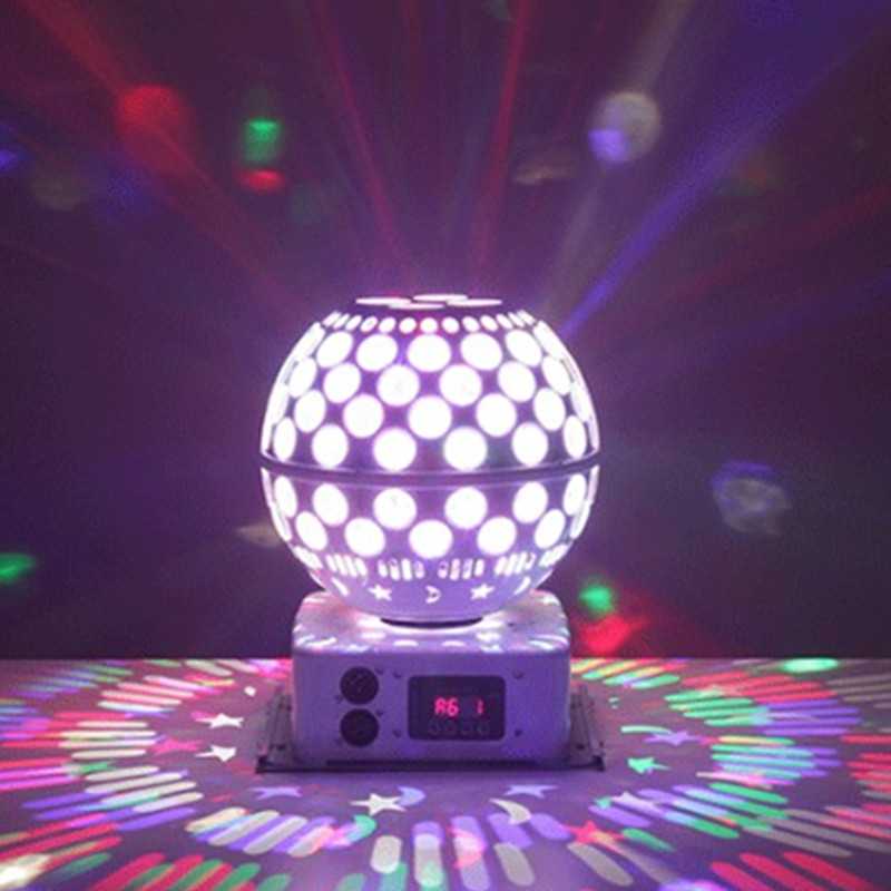 led七彩旋转魔球声控激光彩灯ktv闪光酒吧包房清吧舞厅蹦迪灯家用