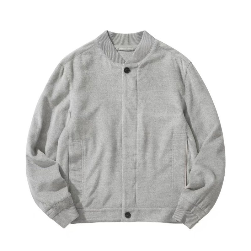 老钱风羊绒混纺毛绒立领束腰夹克男士秋冬轻奢复古高级感休闲外套