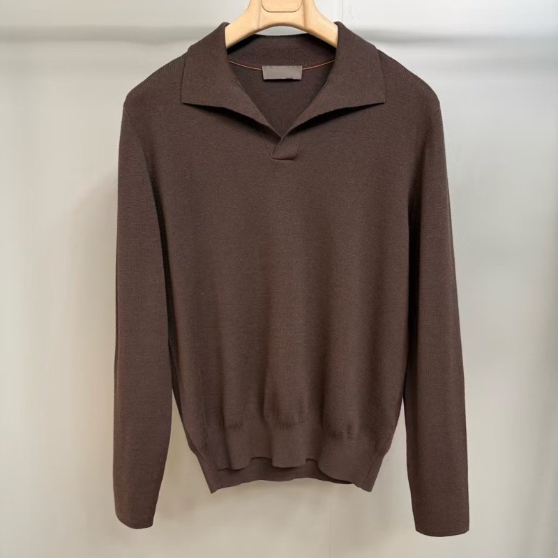 100%羊毛高端海鸥领套头针织polo衫男士老钱风轻奢高级感翻领毛衣,男装,针织衫/毛衣,淘宝优惠券,粉丝福利购,淘宝优惠卷