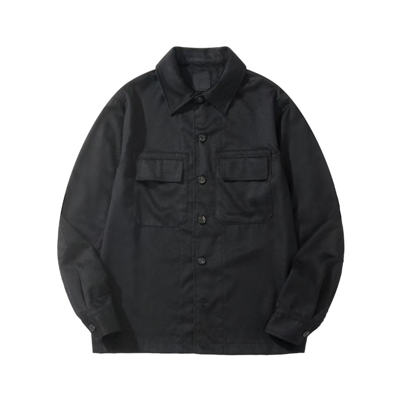 高端轻奢100%山羊绒衬衫外套