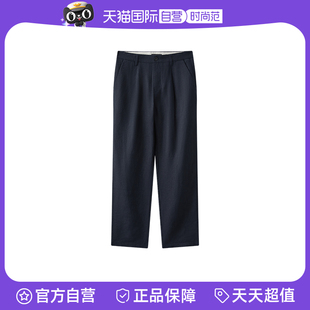 Polo2025夏季 新款 裤 Marc 简约锥形亚麻透气休闲西装 男 自营