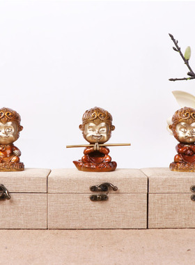 彩绘车载孙悟空大圣纯铜孙悟空