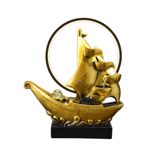 公司开业送礼品招财流水摆件风水轮客厅美容院前台装饰喷泉循环水