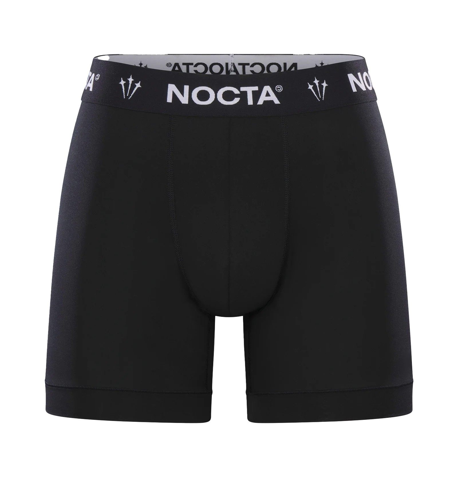 thumbnail for Nocta Men's Drake Collaboration Fashionable Comfortable Sports Quick-Drying Boxer Briefs Four-Corner Knit Black Stretch Thin