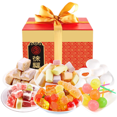 徐福记什锦糖果大礼包棉花糖橡皮糖棒棒糖酥心糖大礼包年货伴手礼