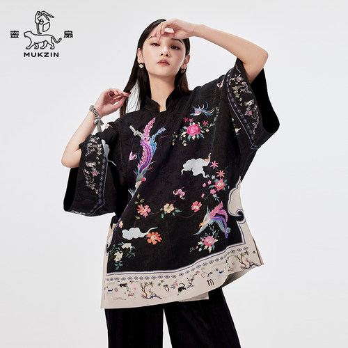 凤凰于飞旗袍上衣密扇新中式