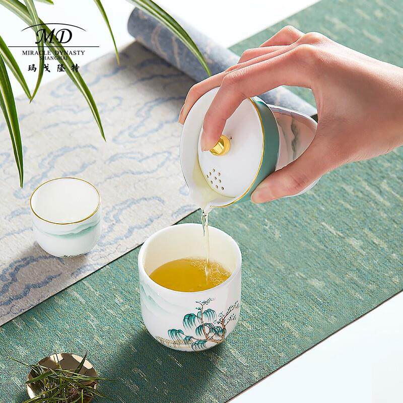 玛戈隆特便携户外旅行茶具套装功夫整套骨瓷茶杯一壶二杯防烫轻便怎么看?