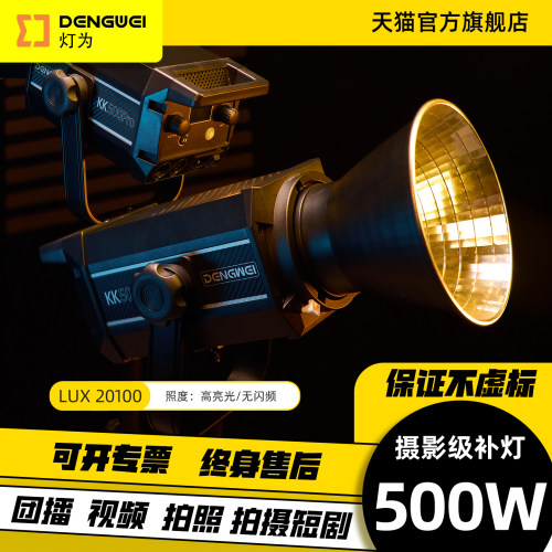 灯为KK500W大功率专业级摄影灯