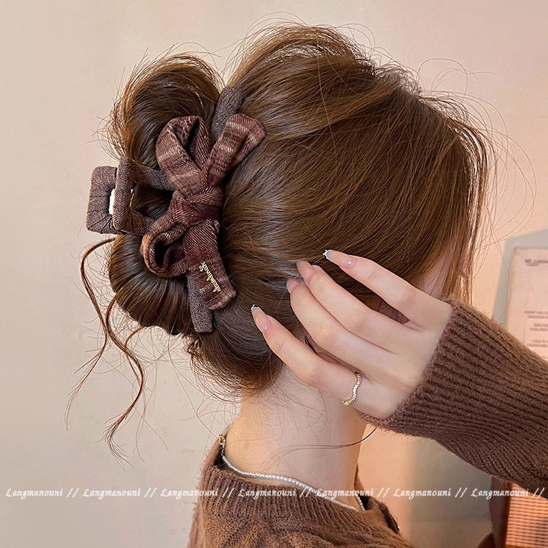 美拉德蝴蝶结抓夹女感大号鲨鱼夹子2025新款盘发夹后脑勺头饰,饰品/流行首饰/时尚饰品新,民族风发饰,淘宝优惠券,粉丝福利购,淘宝优惠卷