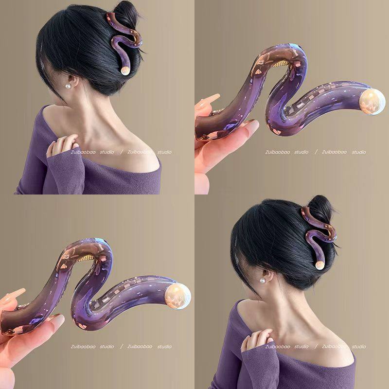 韩国设计师款人鱼姬梦幻波浪珍珠抓夹女大号大量多鲨鱼夹盘发头饰,饰品/流行首饰/时尚饰品新,民族风发饰,淘宝优惠券,粉丝福利购,淘宝优惠卷