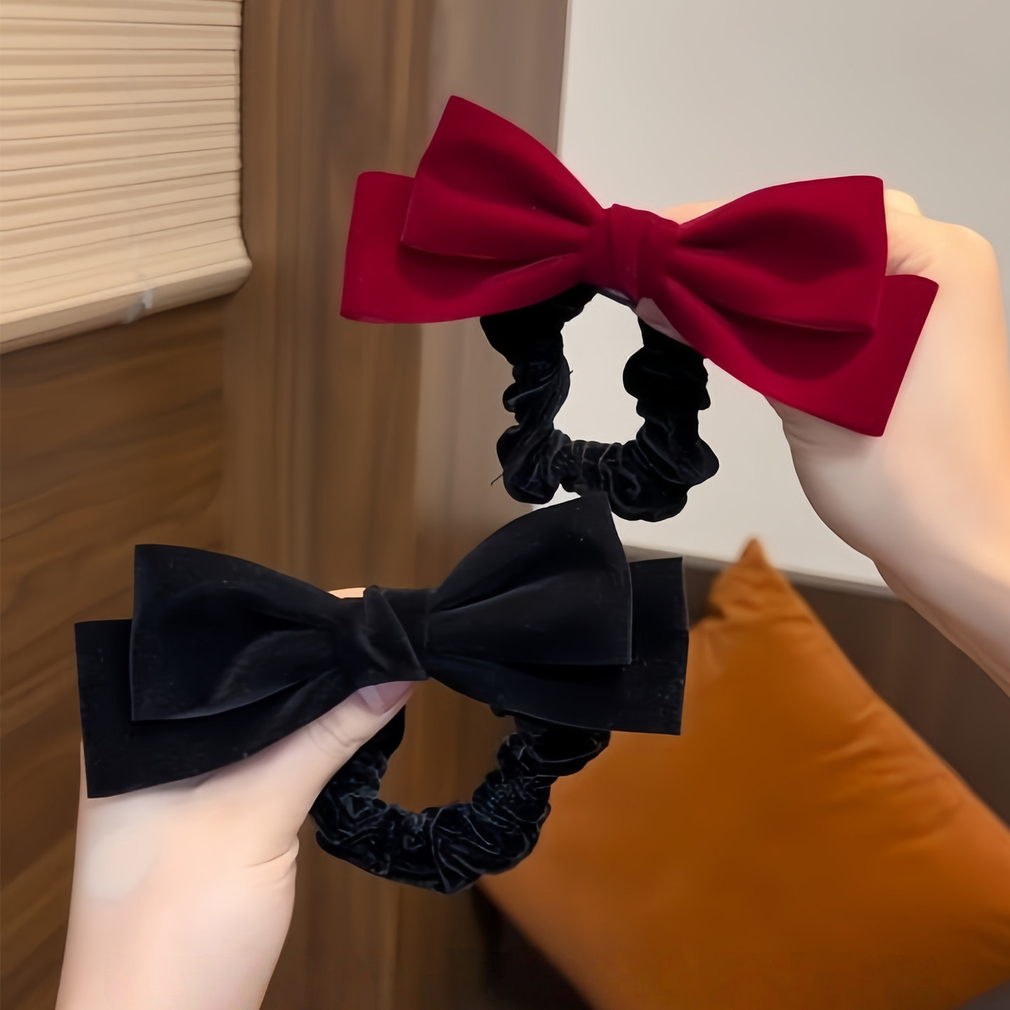 新年红色丝绒蝴蝶结大肠发圈头饰丸子头配饰秋冬扎头发马尾发绳女,饰品/流行首饰/时尚饰品新,发饰,淘宝优惠券,粉丝福利购,淘宝优惠卷