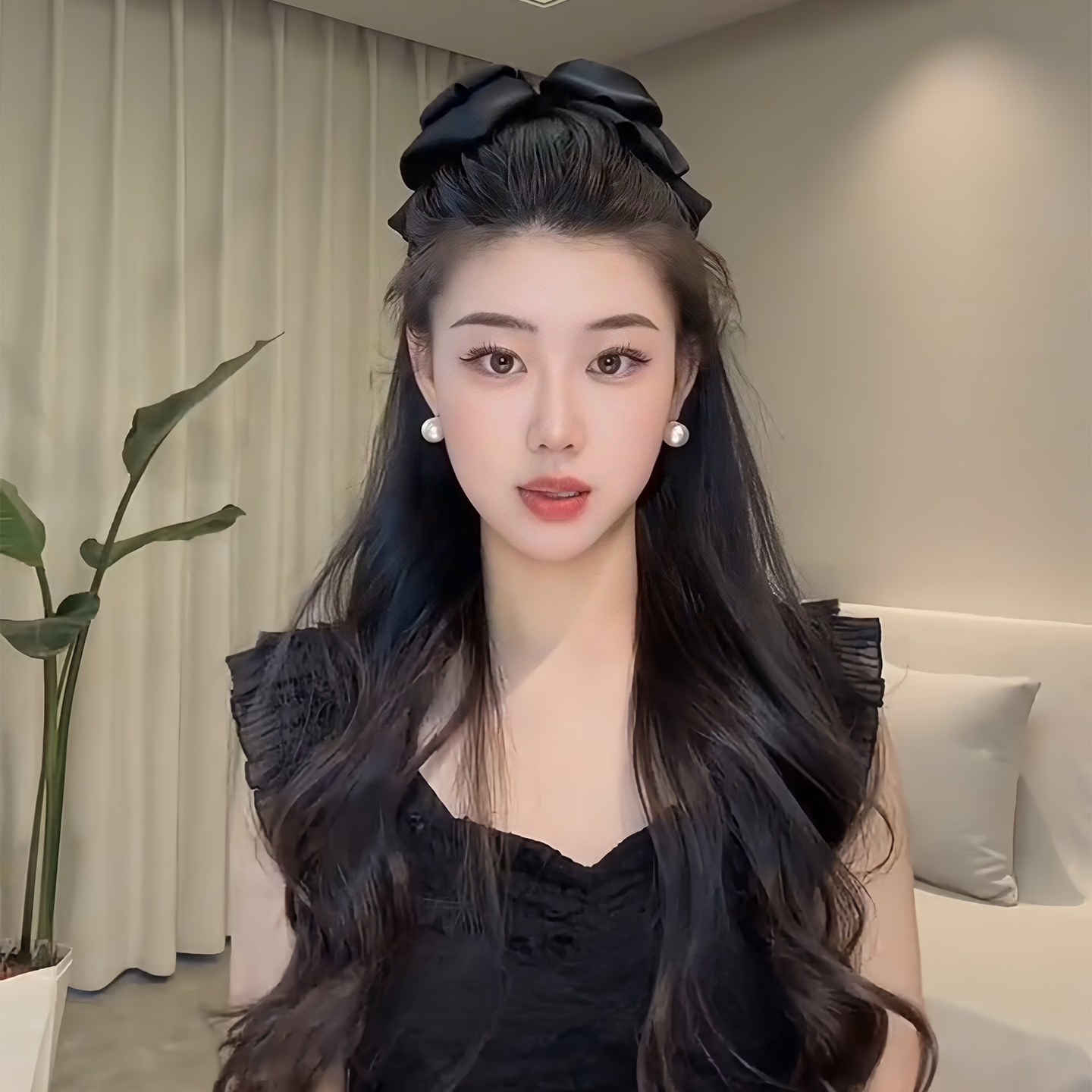 法式气质高级感蝴蝶结发夹