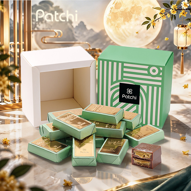 PATCHI佰七迪拜进口巧克力简装开心果酱绿砖礼物高端零食伴手礼