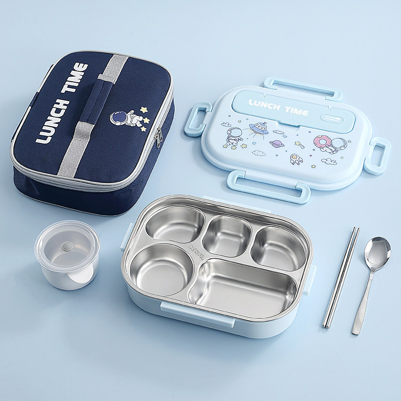 316不锈钢儿童保温饭盒小学生专用分格餐盘食品级便当餐盒上班族