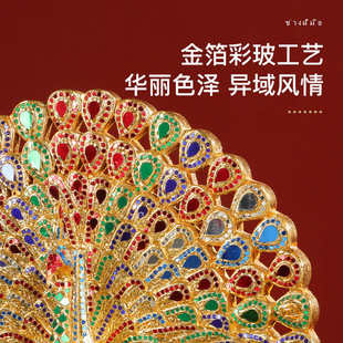 东南亚泰式家居客厅玄关电视柜创意装饰品摆设孔雀开屏摆件工艺品