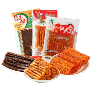玉峰辣条香辣蹄筋/仙人掌/素牛筋童年味道小时候怀旧辣味休闲零食
