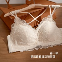 薇洛蕾絲無痕內(nèi)衣聚攏無鋼圈胸罩