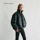 休闲面包服 内牛筋极简廓形蛋白皮羽绒外套短款 FAE 氲塑无阈