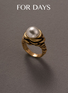 【朵姐臻选】FOR DAYS 复古重工做旧系列｜珠珠戒指