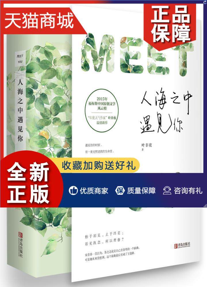 正版 人海之中遇见你叶非夜 言情小说中国当代文学书籍