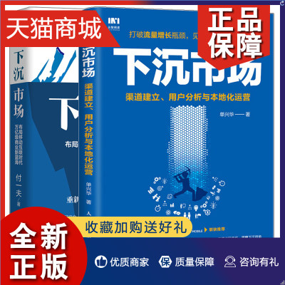 正版 下沉市场 渠道建立 用户分析与本地化运营 单兴华+下沉市场 布局移动互联时代万亿商业新蓝海 市场营销 运营赋能电商书