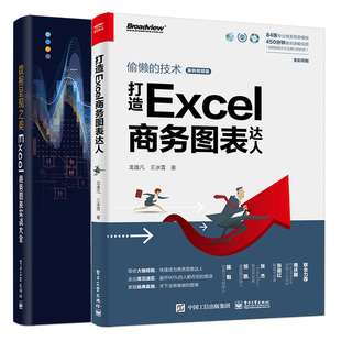 Excel商务图表实战大全 图表绘制方法Excel商务图表数据整理分析 打造Excel商务图表达人 数据呈现之美 技术 2册 正版 Excel 偷懒