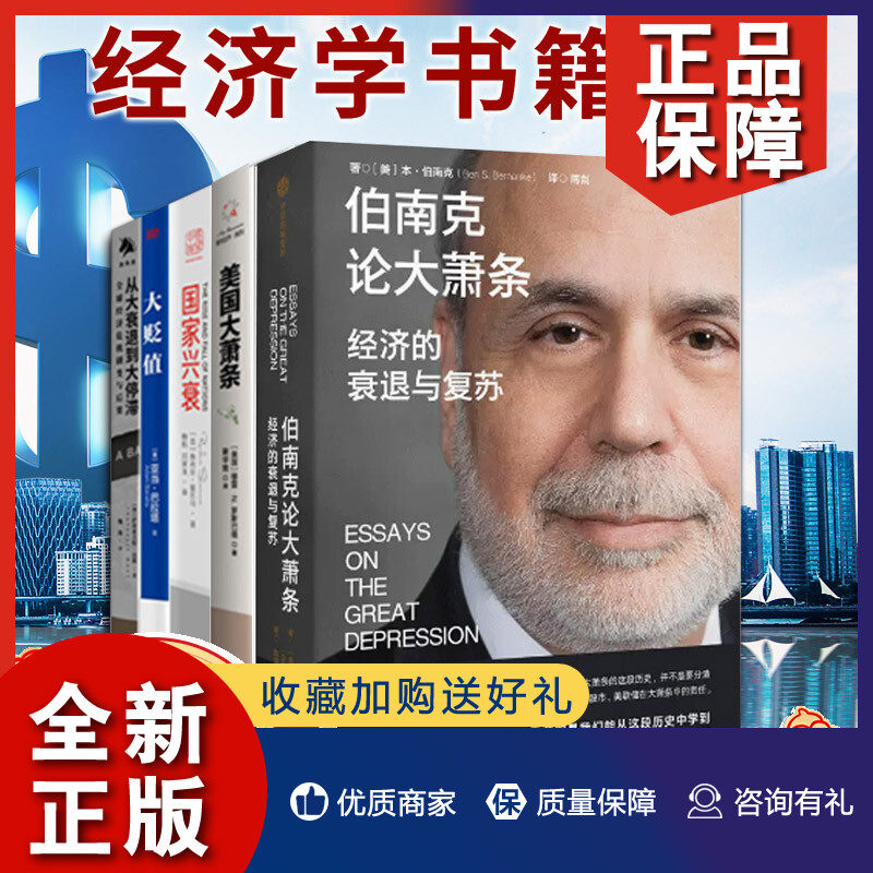 正版 经济学书籍5册 大衰退:宏观经济学的圣杯+美国大萧条+国家兴衰+大贬值+从大衰退到大停滞：全球经济危机剧变与后果 经济学原使用感如何?
