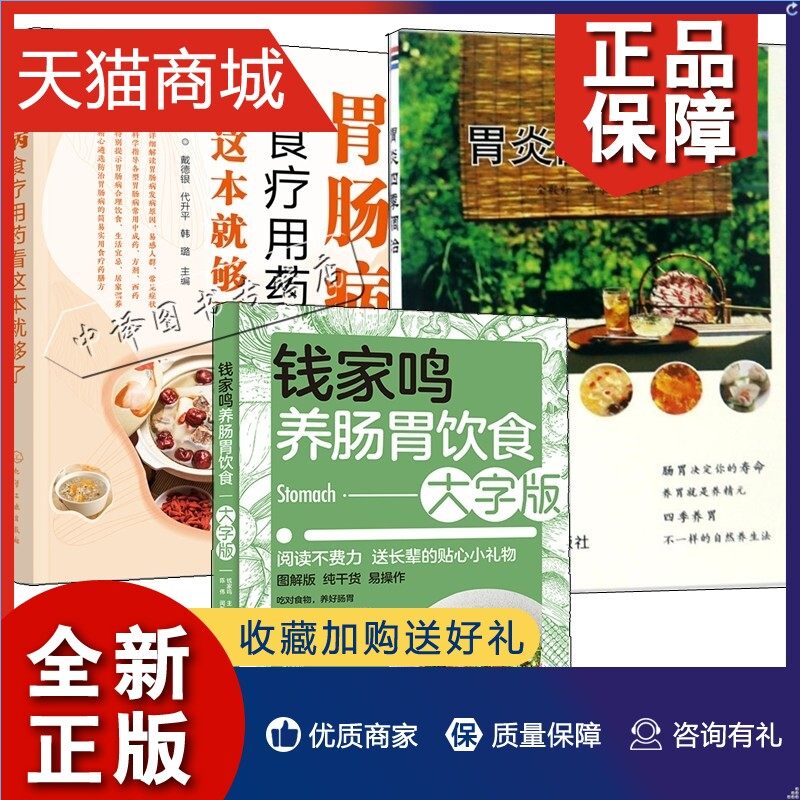正版 钱家鸣养肠胃饮食大字版  胃肠病食疗用药看这本就够了 胃炎四季