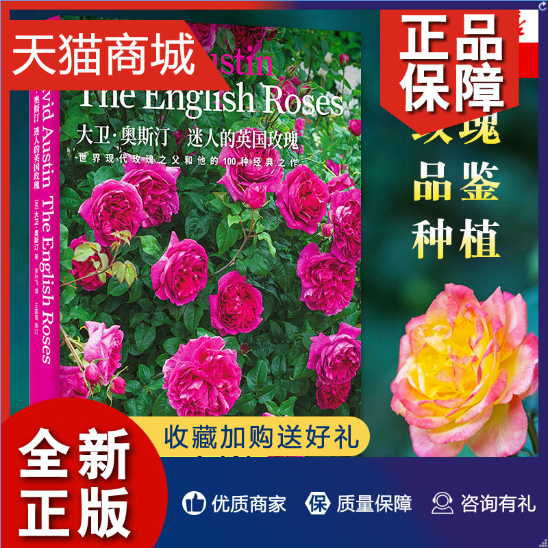 正版 大卫 奥斯汀 迷人的英国玫瑰 精装 英国玫瑰书籍 现代玫瑰之父