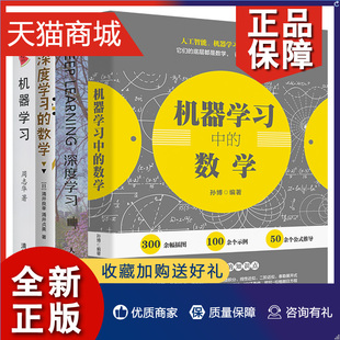 全四册 正版 深度学习 数学 机器学习人工智能入门教程程序员深度学习数学工具和机器学习算法教程AI 机器学习中