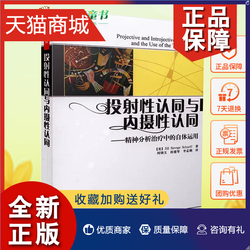 正版正版投射性认同与内摄性认同精神分析中的自体运用万千心理国际客体关系取向师吉尔·沙夫力作