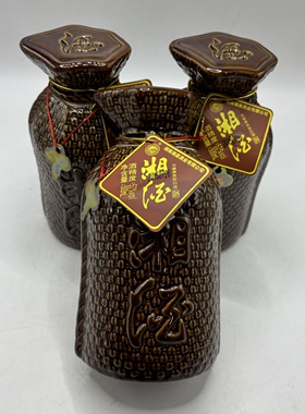 2017年湖南湘泉湘酒52度浓酱兼香型500ML纯粮老酒陶瓷瓶正品包邮