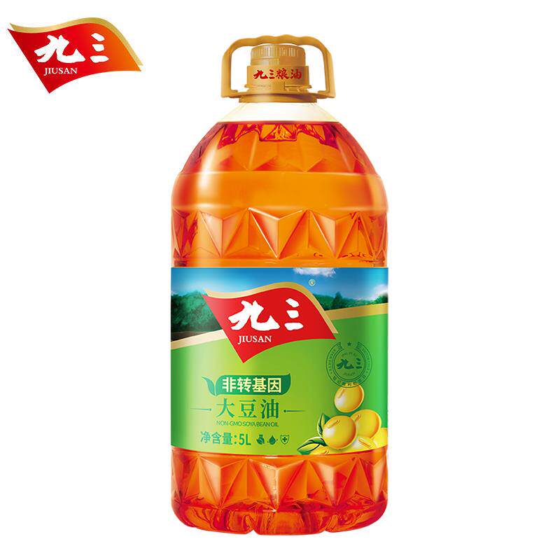 正货非转基因大豆油精炼三级93豆油5L东北特产食用5升大桶家