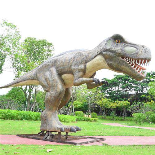 户外大型景观雕塑仿真玻璃钢霸王龙景区园林游乐园商场装饰品摆件