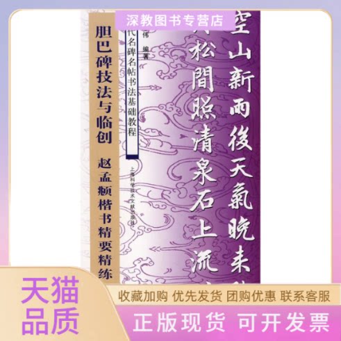 【正版书包邮】胆色碑技法与临创赵孟頫楷书精要精练施志伟上海科学技术文献出版社