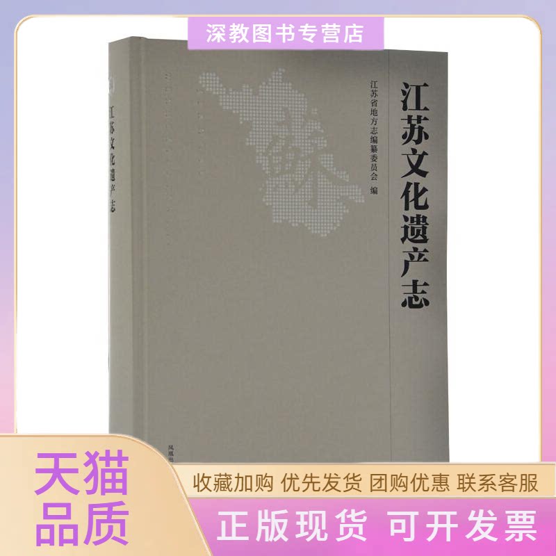 【正版书包邮】江苏文化遗产志江苏省地方志纂委员会凤凰出版社