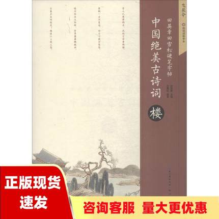 【正版书包邮】田英章田雪松硬笔字帖中国绝美古诗词楼田英章田雪松湖北美术出版社