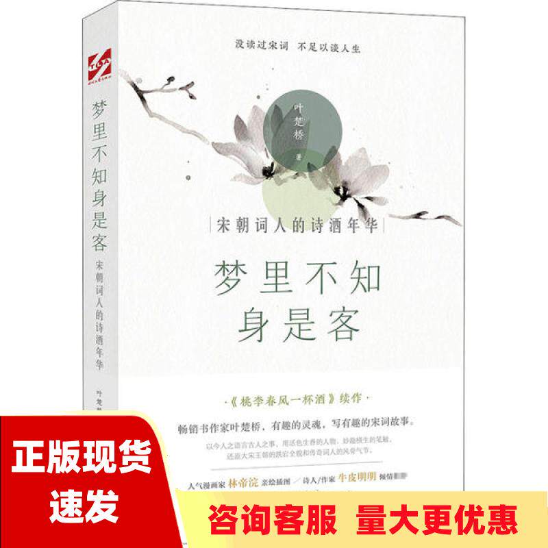 【正版书包邮】梦里不知身是客宋朝词人的诗酒年华林帝浣插图版叶楚桥时代文艺出版社