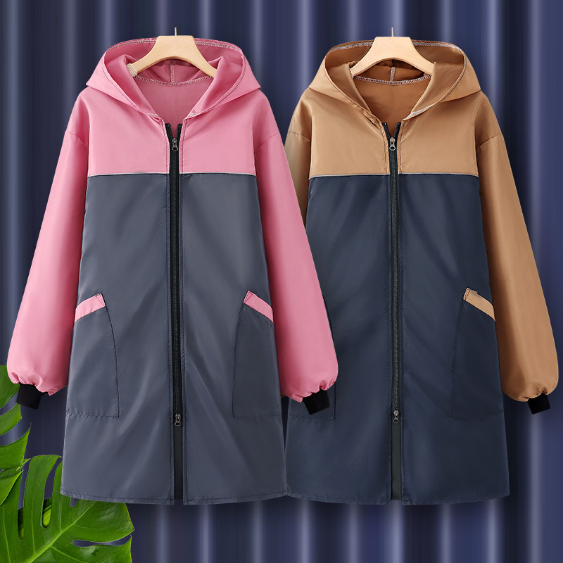 长袖防水防油罩衣工作服女围裙