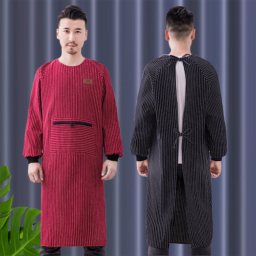 围裙家用厨房纯棉大码200斤加肥