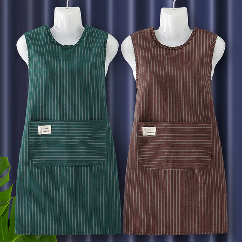 纯棉坎肩围裙家用厨房工作服