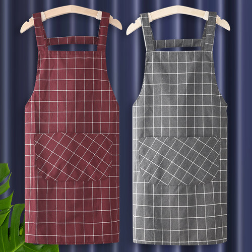 纯棉夏天围裙工作服女