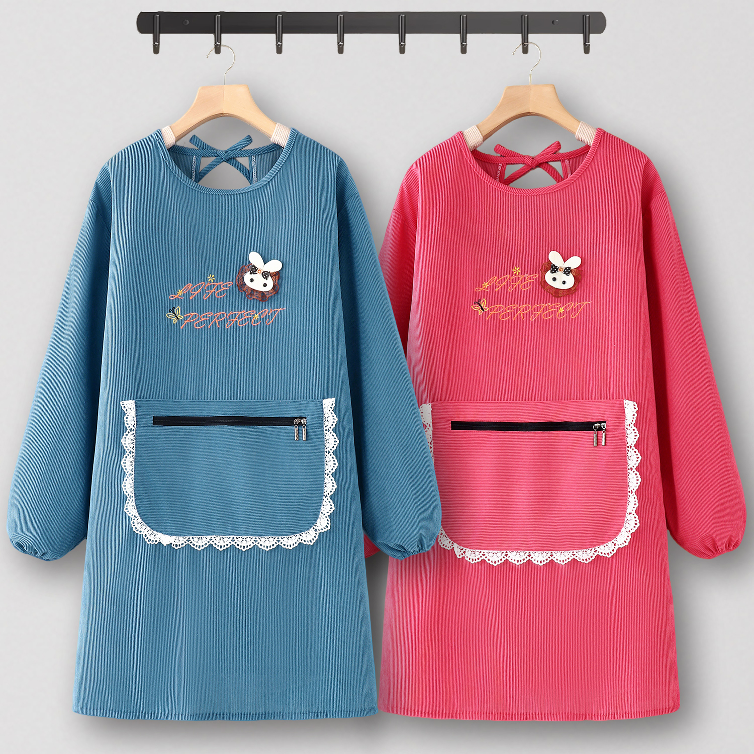 工厂车间围裙厨房家用洋气工作服